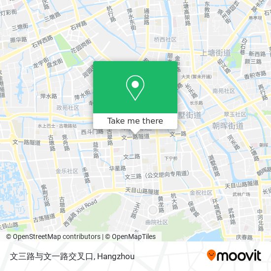 文三路与文一路交叉口 map