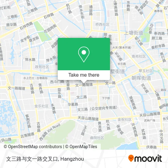 文三路与文一路交叉口 map