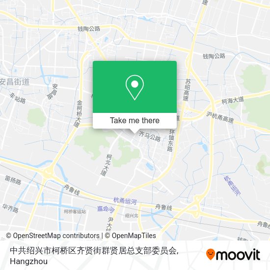 中共绍兴市柯桥区齐贤街群贤居总支部委员会 map
