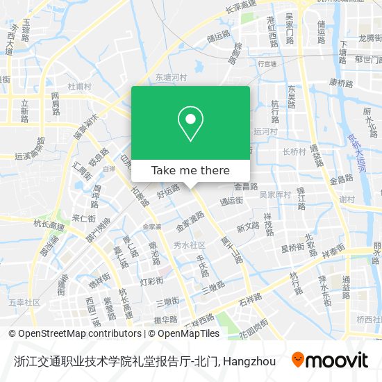 浙江交通职业技术学院礼堂报告厅-北门 map