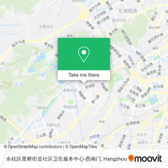 余杭区星桥街道社区卫生服务中心-西南门 map
