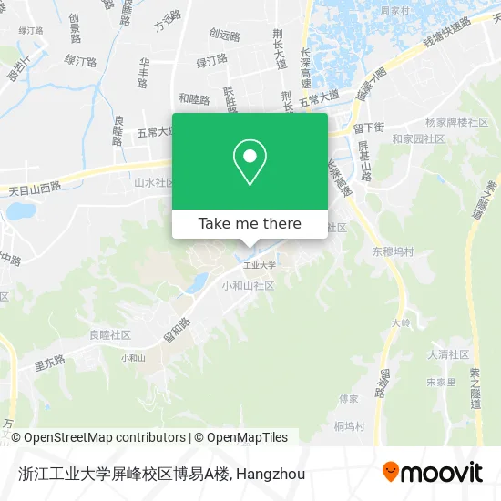 浙江工业大学屏峰校区博易A楼 map