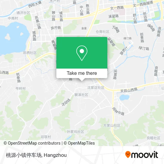 桃源小镇停车场 map