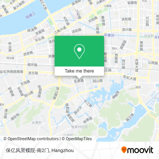 保亿风景蝶院-南2门 map