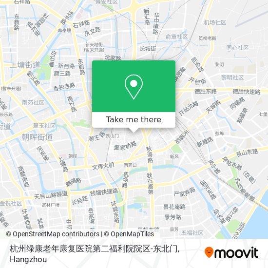 杭州绿康老年康复医院第二福利院院区-东北门 map