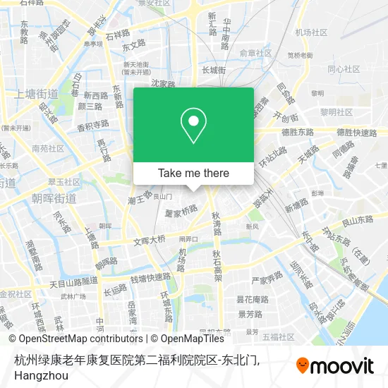 杭州绿康老年康复医院第二福利院院区-东北门 map