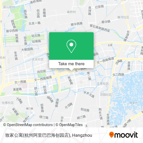 致家公寓(杭州阿里巴巴海创园店) map