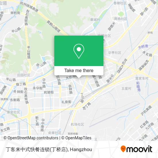 丁客来中式快餐连锁(丁桥店) map