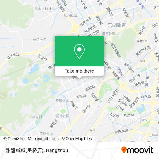 甜甜咸咸(星桥店) map