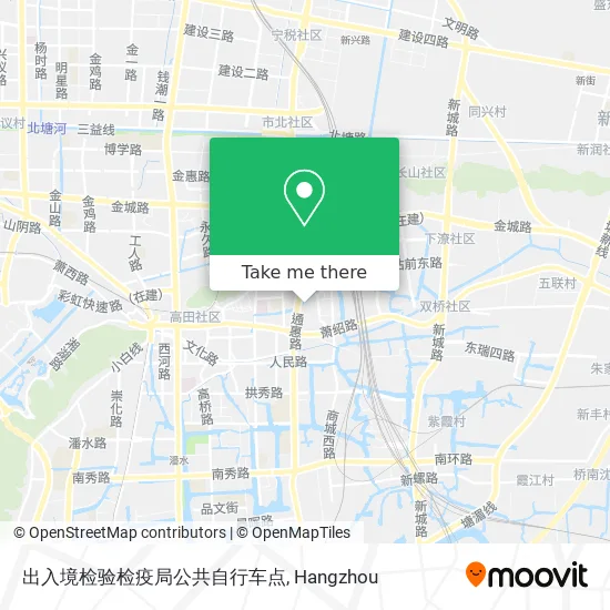 出入境检验检疫局公共自行车点 map