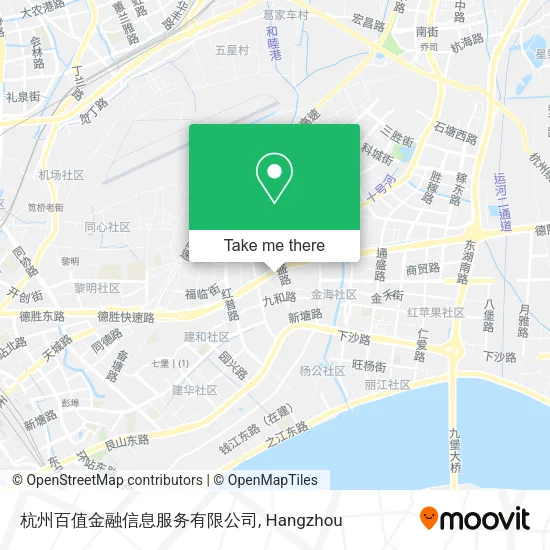 杭州百值金融信息服务有限公司 map