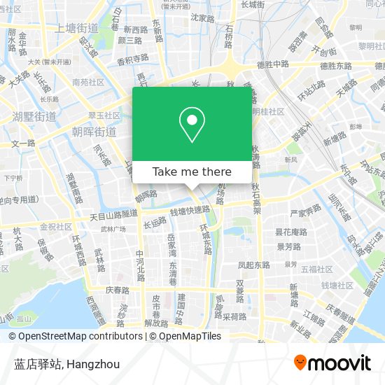 蓝店驿站 map
