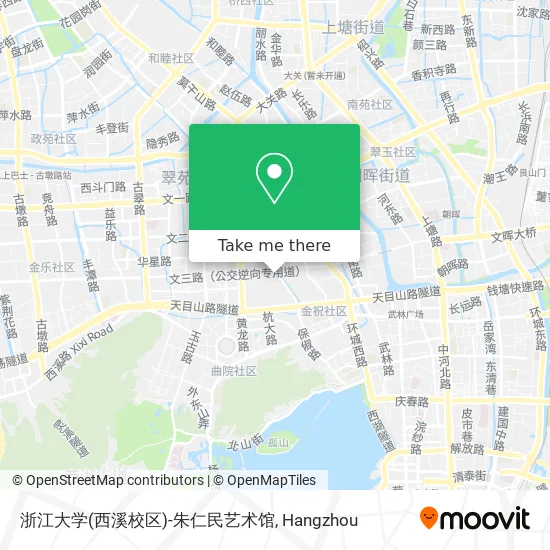 浙江大学(西溪校区)-朱仁民艺术馆 map