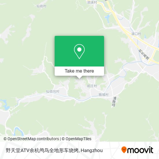 野天堂ATV余杭鸬鸟全地形车烧烤 map