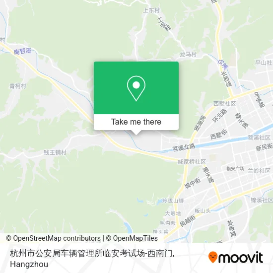 杭州市公安局车辆管理所临安考试场-西南门 map