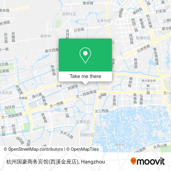 杭州国豪商务宾馆(西溪金座店) map