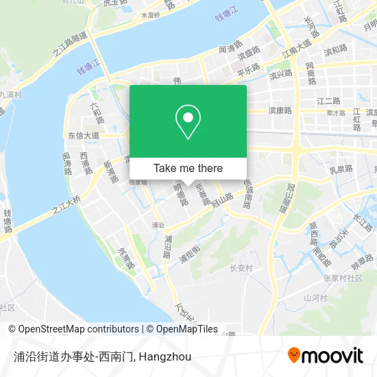 浦沿街道办事处-西南门 map