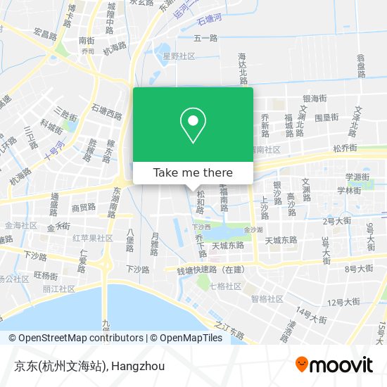 京东(杭州文海站) map