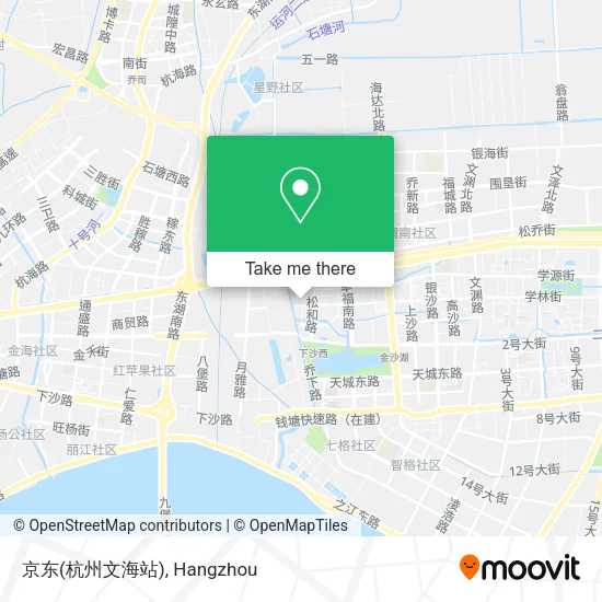 京东(杭州文海站) map