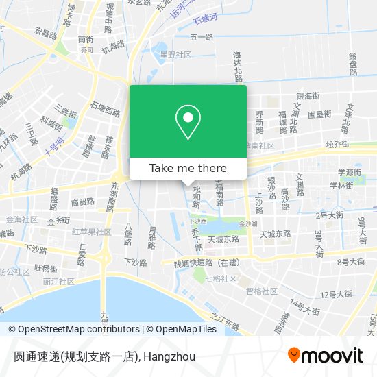 圆通速递(规划支路一店) map