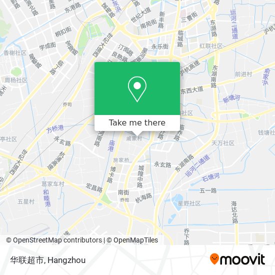 华联超市 map