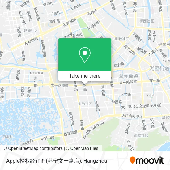 Apple授权经销商(苏宁文一路店) map