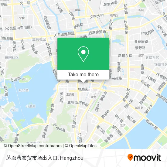茅廊巷农贸市场出入口 map