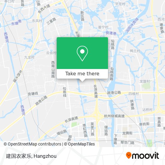 建国农家乐 map