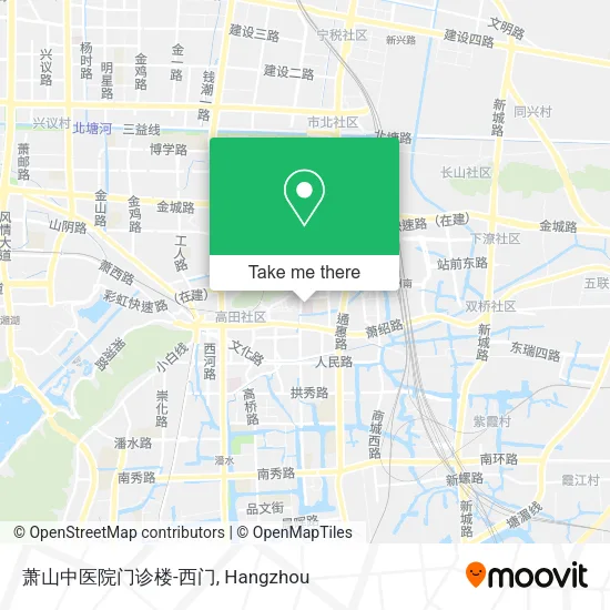 萧山中医院门诊楼-西门 map