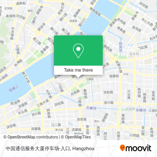 中国通信服务大厦停车场-入口 map