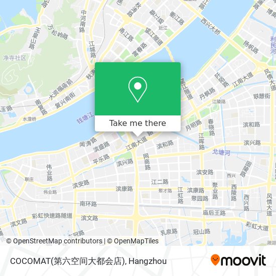 COCOMAT(第六空间大都会店) map