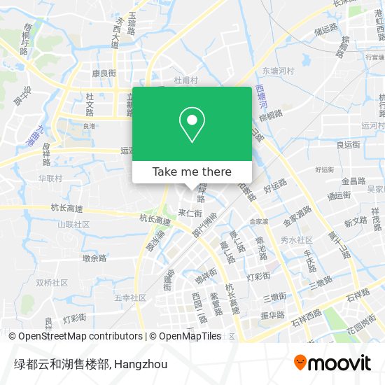 绿都云和湖售楼部 map