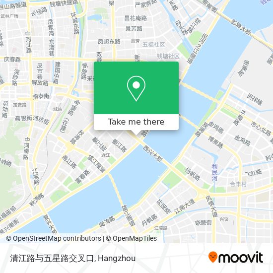 清江路与五星路交叉口 map
