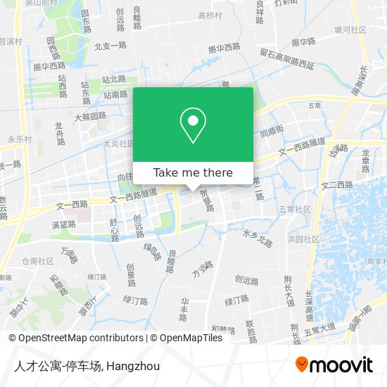 人才公寓-停车场 map