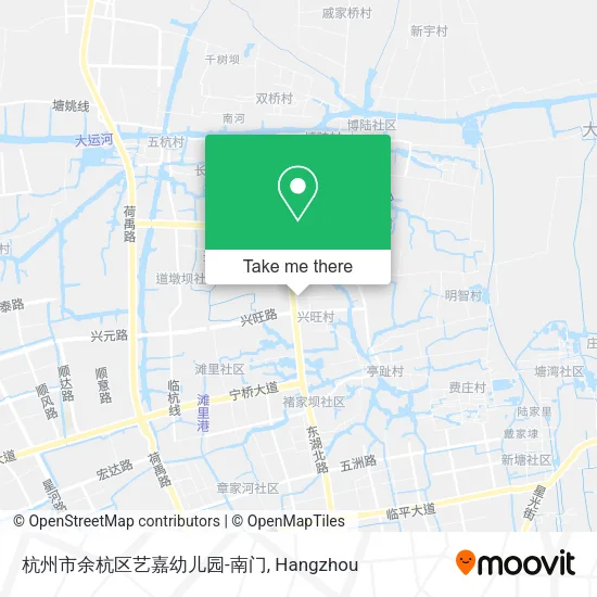 杭州市余杭区艺嘉幼儿园-南门 map