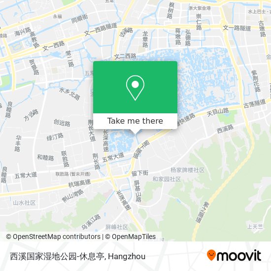 西溪国家湿地公园-休息亭 map