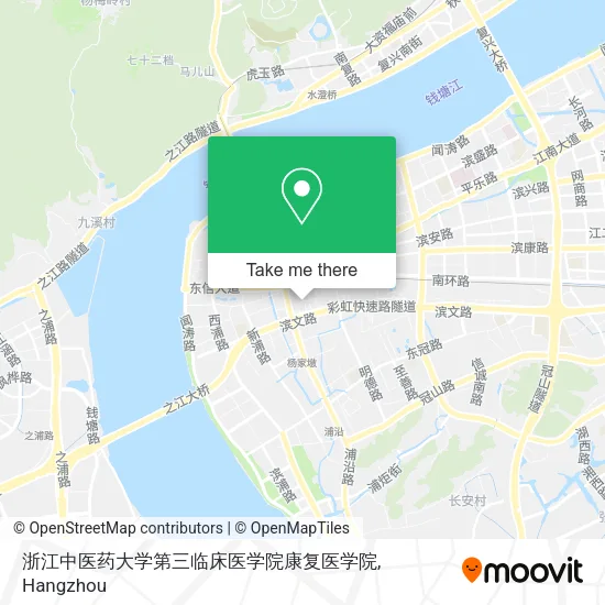 浙江中医药大学第三临床医学院康复医学院 map