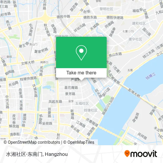 水湘社区-东南门 map