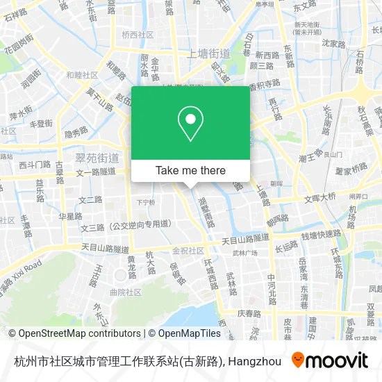 杭州市社区城市管理工作联系站(古新路) map