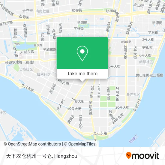 天下农仓杭州一号仓 map