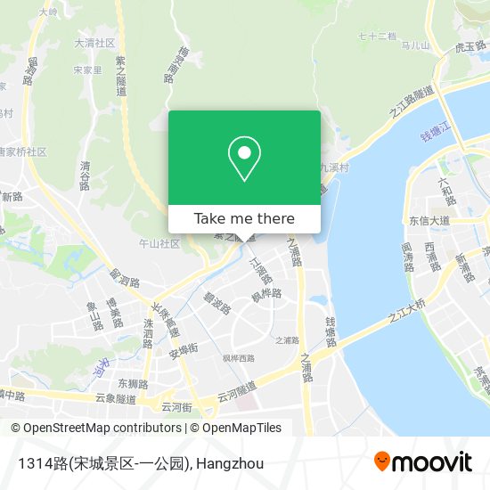 1314路(宋城景区-一公园) map
