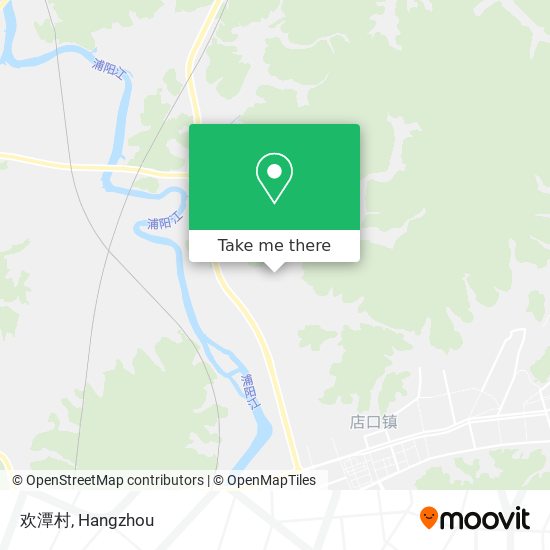 欢潭村 map