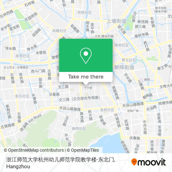 浙江师范大学杭州幼儿师范学院教学楼-东北门 map