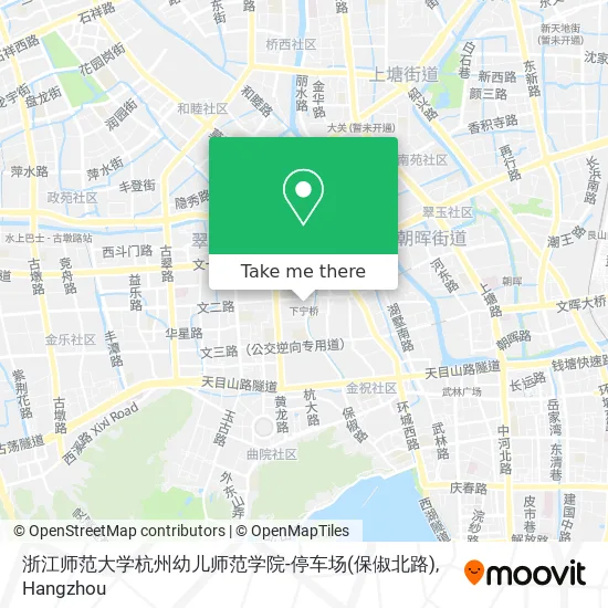 浙江师范大学杭州幼儿师范学院-停车场(保俶北路) map