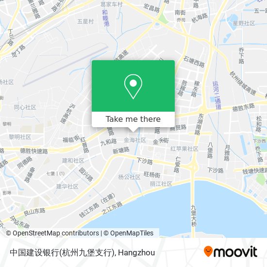 中国建设银行(杭州九堡支行) map