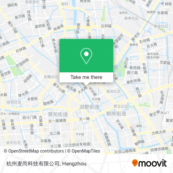 杭州麦尚科技有限公司 map