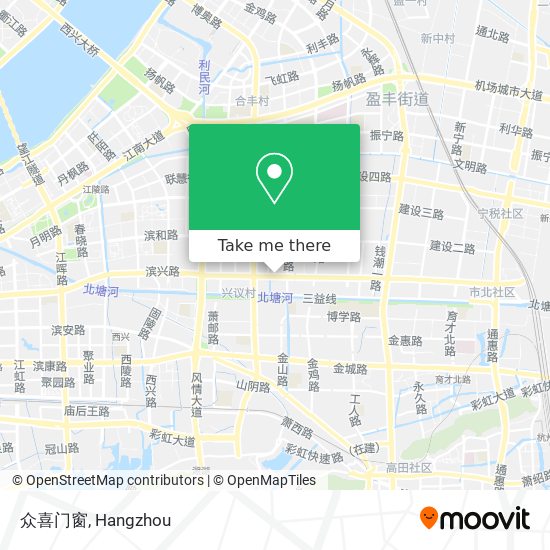 众喜门窗 map