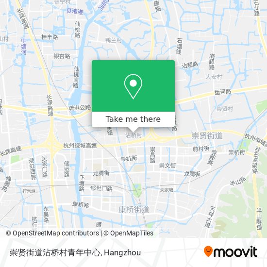 崇贤街道沾桥村青年中心 map