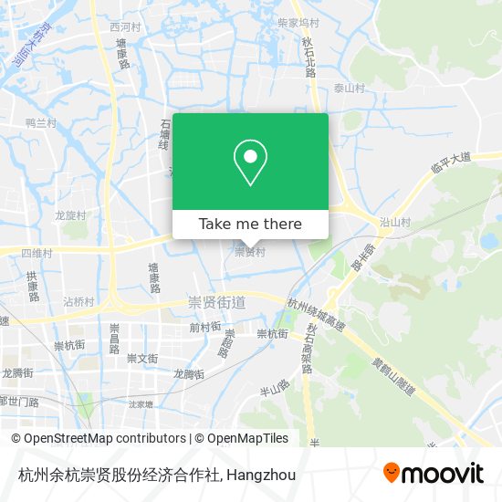 杭州余杭崇贤股份经济合作社 map