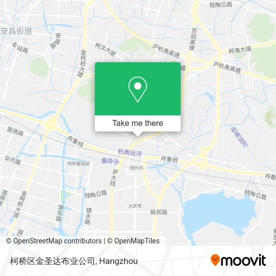 柯桥区金圣达布业公司 map